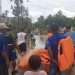 Dampak Banjir, Sejumlah Warga Di Kabupaten Sorong Dievakuasi Pakai Perahu Karet