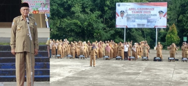 Pimpin Apel Perdana, Wakil Bupati Sorong Ahmad Sutedjo : Saya Datang Jam 07 Pagi,Masih Teringat Jadi Guru Takut Terlambat