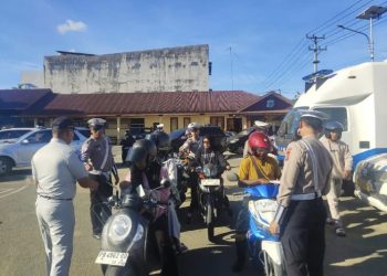 Tercatat Di Januari Puluhan Motor Tanpa Surat -Surat Terazia Polisi, Kasatlantas Polres Sorong ;Himbau Sadar Saat Berkendara 
