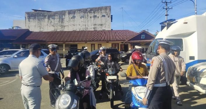 Tercatat Di Januari Puluhan Motor Tanpa Surat -Surat Terazia Polisi, Kasatlantas Polres Sorong ;Himbau Sadar Saat Berkendara 