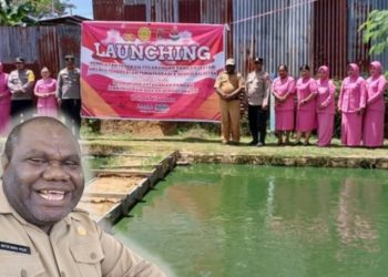 Launching Penguatan Pekarangan Pangan Lestari Di Polsek Klamono,Ini Respon Kadistrik Klamono Oktofianus Kolin 