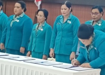 Resmi Dilantik,Ketua TP-PKK Kabupaten Sorong Yunita Linda Kamuru, Komitmen Fokus Jalankan Amanat Gubernur Papua Barat Daya