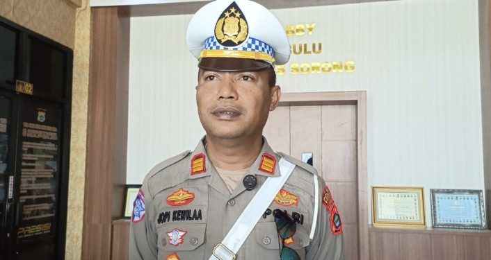 Mudik Aman, Keluarga Nyaman , Kasatlantas Polres Sorong :Ingat Utamakan Keselamatan Saat Berkendara