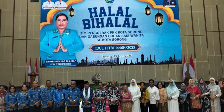 TP-PKK dan GOW Kota Sorong Gelar Halal Bihalal: Perkuat Silaturahmi dan Kebersamaan Lintas Organisasi