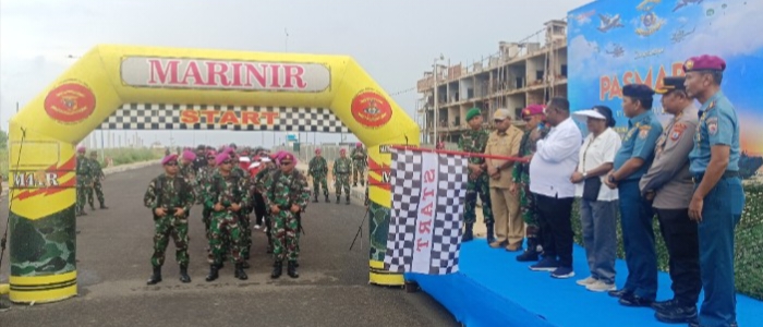 Jaya Marinir ! Peringati HUT Ke-7 Pasmar 3 Longmarch 16 Km Jadi Simbol Persatuan, Patriotisme, dan Semangat Juang