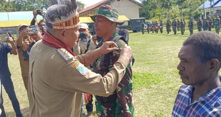 Wakil Bupati Sorong Pimpin Upacara Pembukaan TMMD ke-124 Tahun 2025 di Kampung Jeflio