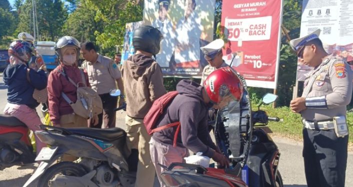 Jangan Tunggu Kena Tilang: Razia Kendaraan di Kabupaten Sorong Ungkap Rendahnya Kesadaran Pengendara