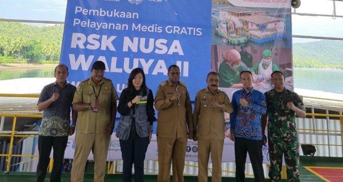 Bupati Raja Ampat Permudah Akses Layanan Kesehatan, RS Kapal Nusa Waluya II Hadir di Wilayah DBTFMS Raja Ampat