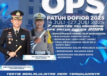 Gelar Operasi Patuh Dofior 2025,Polres Sorong Tekankan Tertib Lalu Lintas Demi Indonesia Maju