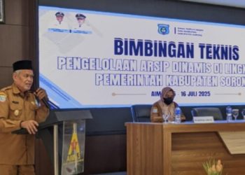 Pemkab Sorong Gelar Bimtek Pengelolaan Arsip Dinamis, Wabup Tekankan Pentingnya Tata Kelola yang Akuntabel