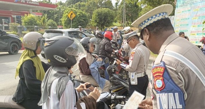 Puluhan Kendaraan Terazia,Tingkat Kepatuhan Pengendara Di Kabupaten Sorong Masih Rendah