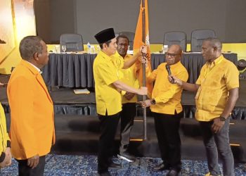Sah !! Septinus Lobat Terpilih Aklamasi Pimpin Golkar Papua Barat Daya