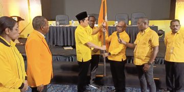 Sah !! Septinus Lobat Terpilih Aklamasi Pimpin Golkar Papua Barat Daya