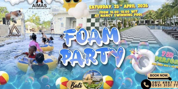​Hadirkan Keceriaan Keluarga, Aimas Hotel & Convention Centre Gelar “Foam Party” Spesial Akhir Pekan