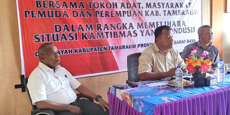 Forum Dialog Bersama Warga Tambrauw Tegaskan Komitmen Bersama Jaga Kamtibmas 